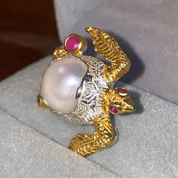 Charming Genuine Ruby Pearl Pendant